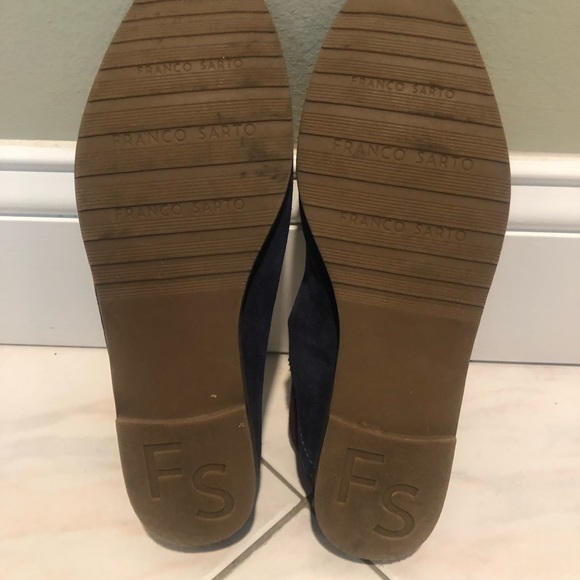 Franco Sarto Blue Suede Shoes - Picture 4 of 5